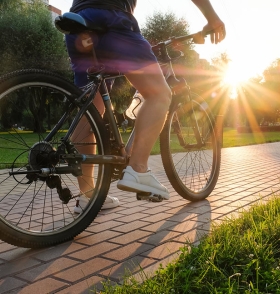 person on bike