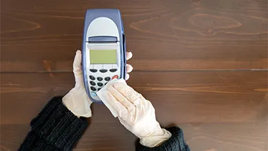 disinfection hand held register