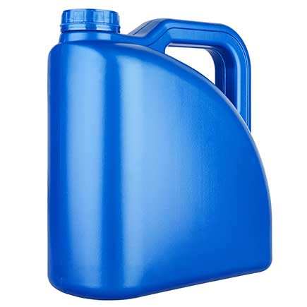 blue jug on white background