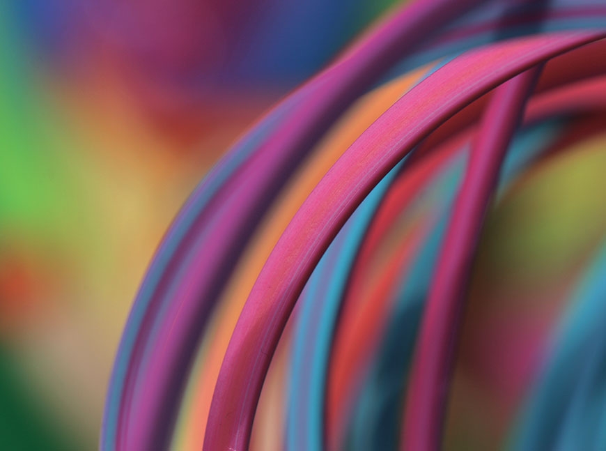 Colorful wires