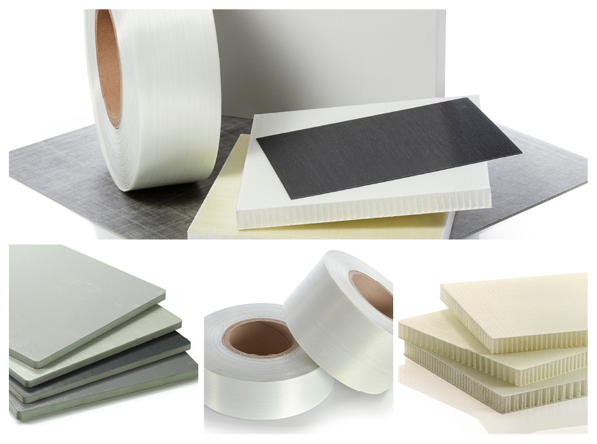 Composite panel and rolls