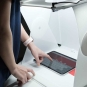 Person on medical tablet